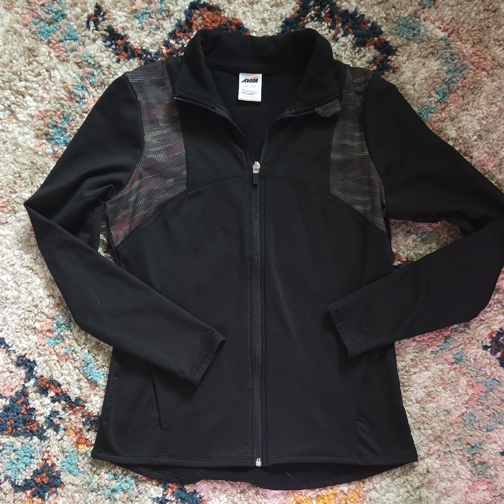 AVIA Women's Black Work Out Jacket - XSmall (0-2)